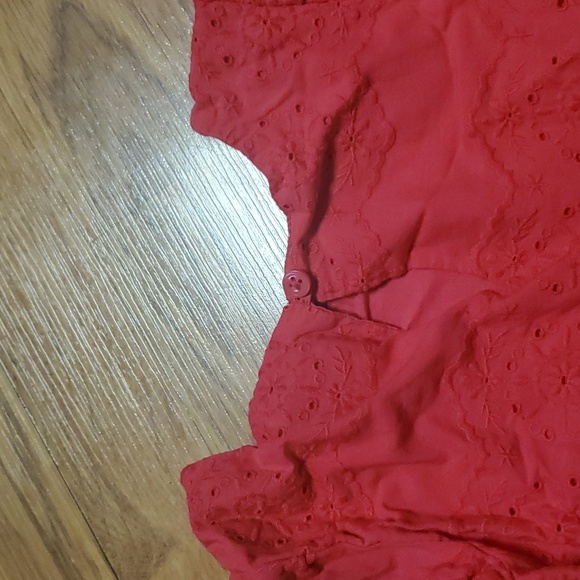 Gap Embroidered Red Dress - Picture 3 of 4